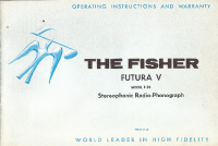 Fisher FUTURA-5-F-59 - Owners Manual 